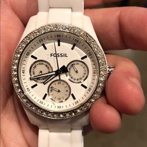 Fossil watch white